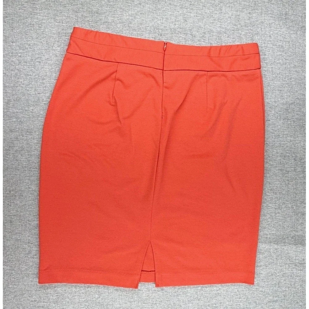 Grace‎ Elements Womens Tangerine Pencil Skirt Size Large Knee Length Stretch